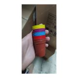 Nura Botanik Katı Plastik Sukulent Saksısı 5 Adet, Sarı, 5.5 cm