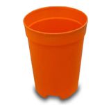 Nura Botanik Katı Plastik Sukulent Saksısı, 5 Adet, Turuncu, 5,5 cm