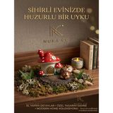 Nura Co Masalsı Orman Serisi: El Yapımı Mantar Ev ve Uyuyan Geyik Biblo Seti - 001-Renkli