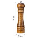 Nurcamp Ahşap Baharat Tuz Öğütücü Değirmen Tuzluk Baharatlık 22 cm