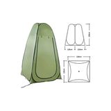 Nurcamp Kamp Plaj Duş Wc Otomatik Giyinme Çadırı 1 Oda Kapasiteli Su Geçirmez 120x120x190 cm