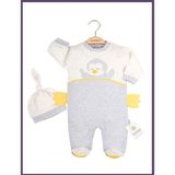 Nurcan Bebe 4451 Penguen Desenli Patikli Tulum - 3 - 6 Ay - Karmelanj
