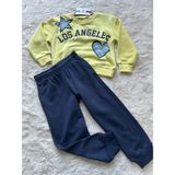 Nurcan Bebe Kalpli Los Angles Ikili Kız Takım - Sarı - 5 - 6 Yaş