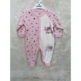 Nurcan Bebe Kedili Patikli Tulum - 6 - 9 Ay - Pembe