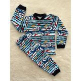 Nurcan Bebe Köpek Balığı Pijama Takım - 6 Ay - Lacivert