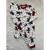 Nurcan Bebe Kurdelyeli Ayı Pijama Takımı - 4 - 5 Yaş - Kırmızı