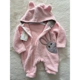 Nurcan Bebe Peluş Tulum - Pembe - 2 Yaş