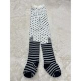 Nurcan Bebe Puantiyeli Külotlu Çorap - Lacivert - 2 - 3 Yaş