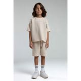Nurcan Bebe Rolypoly Erkek Çocuk Krem Bermuda Takım - Bej - 5 - 6 Yaş