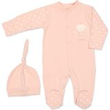 Nurcan Bebe Taçlı Kedi Patikli Tulum - 3 - 6 Ay - Pembe