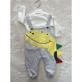 Nurcan Bebe Timsah Desenli Slopet Tulum - Gri - 3 Ay