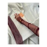 Nurcanilirboutique Bordo tül zarif eldiven kolluk