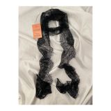 Nurcanilirboutique Siyah Fransız Dantel Fular
