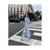 Nurcanilirboutique Zarif şifon asimetrik omuz şalı