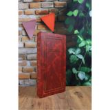 NURCANIM 10x15cm 300 Adet Fotoğraf Kapasiteli Ciltbezli Lüks Nostaljik Fotoğraf Albümü BORDO