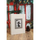 NURCANIM 15x21cm 100’lük Koton Desenli Lüks Fotoğraf Albümü Krem - 15 x 21 cm