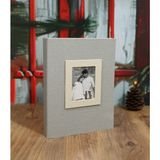 NURCANIM 15x21cm 100’lük Koton Desenli Lüks Fotoğraf Albümü Vizon - 15 x 21 cm