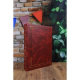 NURCANIM 15x21cm 200 Adet Fotoğraf Kapasiteli Ciltbezli Lüks Nostaljik Fotoğraf Albümü BORDO