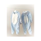nurcix baby Nurcix Erkek Çocuk Mavi Welsoft Tulum 1,2,3 Yaş