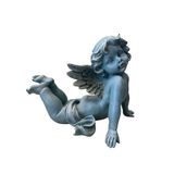 Nurdan Home - Altın Kanatlı Mavi Melek Biblosu (29 cm)