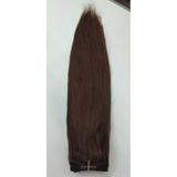 Nurdan Trend Peruk Gerçek Saç 8 Parça Çıtçıt Set 200 gr. 70 cm Açık Kahve Renk