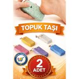 NURDAY 2 Adet Topuk Taşı Ayak Bakımı Ponza Pedikür Taşı Doğal Topuk Törpüsü