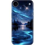 Nurdic Apple iPhone 17 Air Kapak Kılıf Retro Trendy Silikon Baskılı Gece Yarısı - 001-Renkli