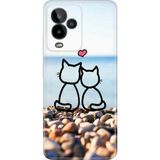 Nurdic General Mobile Gm 24 Pro Uyumlu Kılıf Silikon Desenli Resimli Kapak Kedilerin Aşkı - 001-Renkli