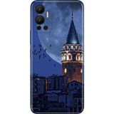 Nurdic Infinix Hot 12 Uyumlu Kılıf Resimli Desenli Silikon Galata Moon - 001-Renkli
