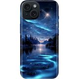 Nurdic iPhone 13 Uyumlu Kılıf Resimli Desenli Silikon Gece Yarısı - 001-Renkli