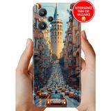 Nurdic Oneplus 9 Pro Kılıf Lüks Desenli Silikon Cover Case Galata Francisco - 001-Renkli