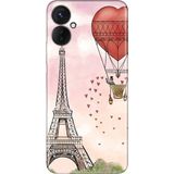 Nurdic Oneplus 9 Pro Kılıf Silikon Desenli Resimli Uv Kapak Eiffel - 001-Renkli