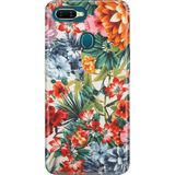 Nurdic Oppo Ax7 A12 A5S Uyumlu Kılıf Silikon Desenli Resimli Kapak Sanatsal Çiçek - 001-Renkli