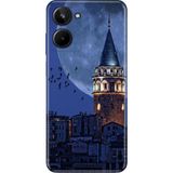Nurdic Realme 10 4g Uyumlu Kılıf Resimli Desenli Silikon Galata Moon - 001-Renkli
