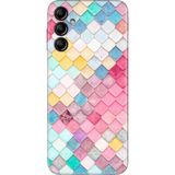 Nurdic Samsung Galaxy M34 5g Kılıf Silikon Desenli Tam Koruma Resimli Kapak Renkli Çatı - 001-Renkli