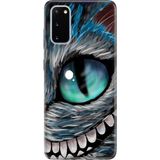 Nurdic Samsung Galaxy S20 Fe (Fan Edition) Kılıf Temalı Silikon Kapak - Arsız Kedi - 001-Renkli