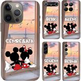 Nurdic Samsung Galaxy S21 S22 S23 S24 S25 S26 Ultra Edge Fe A14 A15 Kılıf Isim Yazılı Sevimli Aşık - 001-Renkli - Tasarım2008