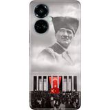 Nurdic Tecno Camon 19 Pro Kılıf Modern Tasarım Silikon Desenli Gazi Mustafa - 001-Renkli