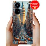 Nurdic Tecno Camon 19 Pro Uyumlu Kılıf Galata Francisco - 001-Renkli