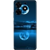 Nurdic Tecno Spark 10 Pro Uyumlu Kılıf Kamera Korumalı Silikon Desenli Resimli Uv Kapak Dolunay Deniz - 001-Renkli