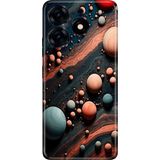 Nurdic Tecno Spark 10 Pro Uyumlu Kılıf Resimli Desenli Silikon Gezegen - 001-Renkli
