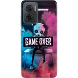 Nurdic Xiaomi Redmi Note 11E Kılıf 0.4mm Silikon Desenli Game Over - 001-Renkli