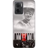 Nurdic Xiaomi Redmi Note 11E Kılıf 0.4mm Silikon Desenli Gazi Mustafa - 001-Renkli