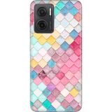 Nurdic Xiaomi Redmi Note 11E Kılıf 0.4mm Silikon Desenli Renkli Çatı - 001-Renkli