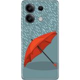 Nurdic Xiaomi Redmi Note 13 5g Uyumlu Kılıf Uv Baskılı Silikon Kırmızı Şemsiye - 001-Renkli