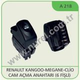 Nurel-A218 Cam Açma Kapama Anahtari Kangoo Megane Clio (Pin 6) 542605492