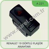 NUREL A221 Dörtlü Flasör Anahtarı R19