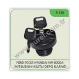 Nurel R136 Depo Kapağı Kilitli Focus Hyundai Skoda Mıtsubıshı