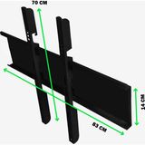 Nurer Teknoloji Twogo 80" Inc - 203 Ekran Tv- Lcd-Led-Monitor Televizyon Sabit Duvar Aski Aparati - Metal