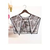 nurfemina Retro Botanik Motifli Paisley Kadın Omuz Şalı - Vintage Gül ve Şal Desenli Yaka Fular